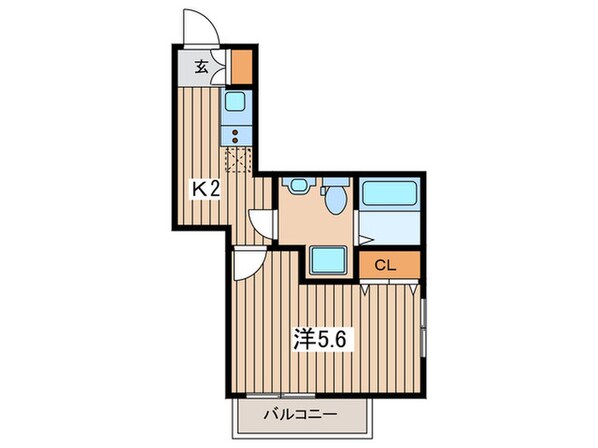 アノンテラス枡形Ⅱの物件間取画像